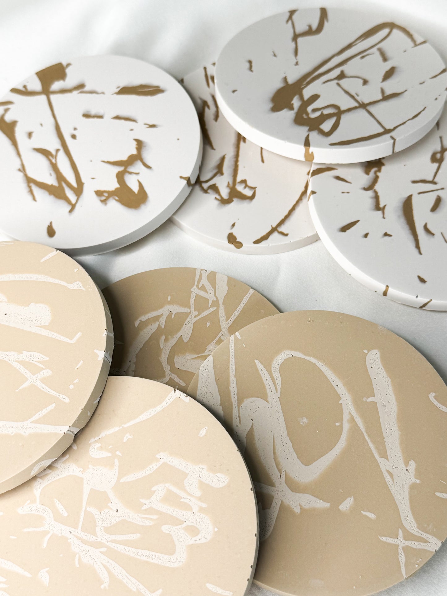 Latte Traces Coasters