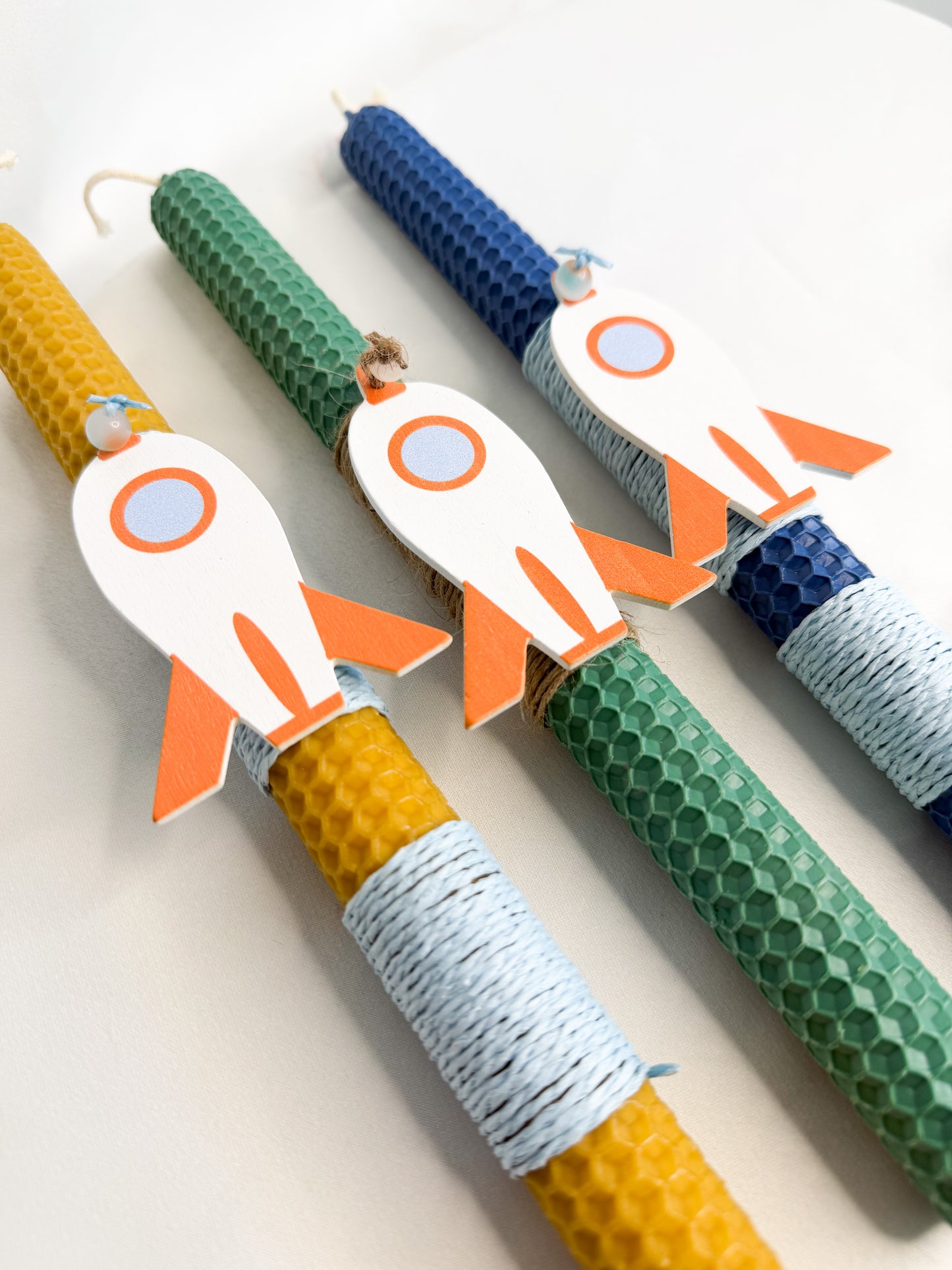 Λαμπάδες με διακοσμητικό πύραυλο ✨