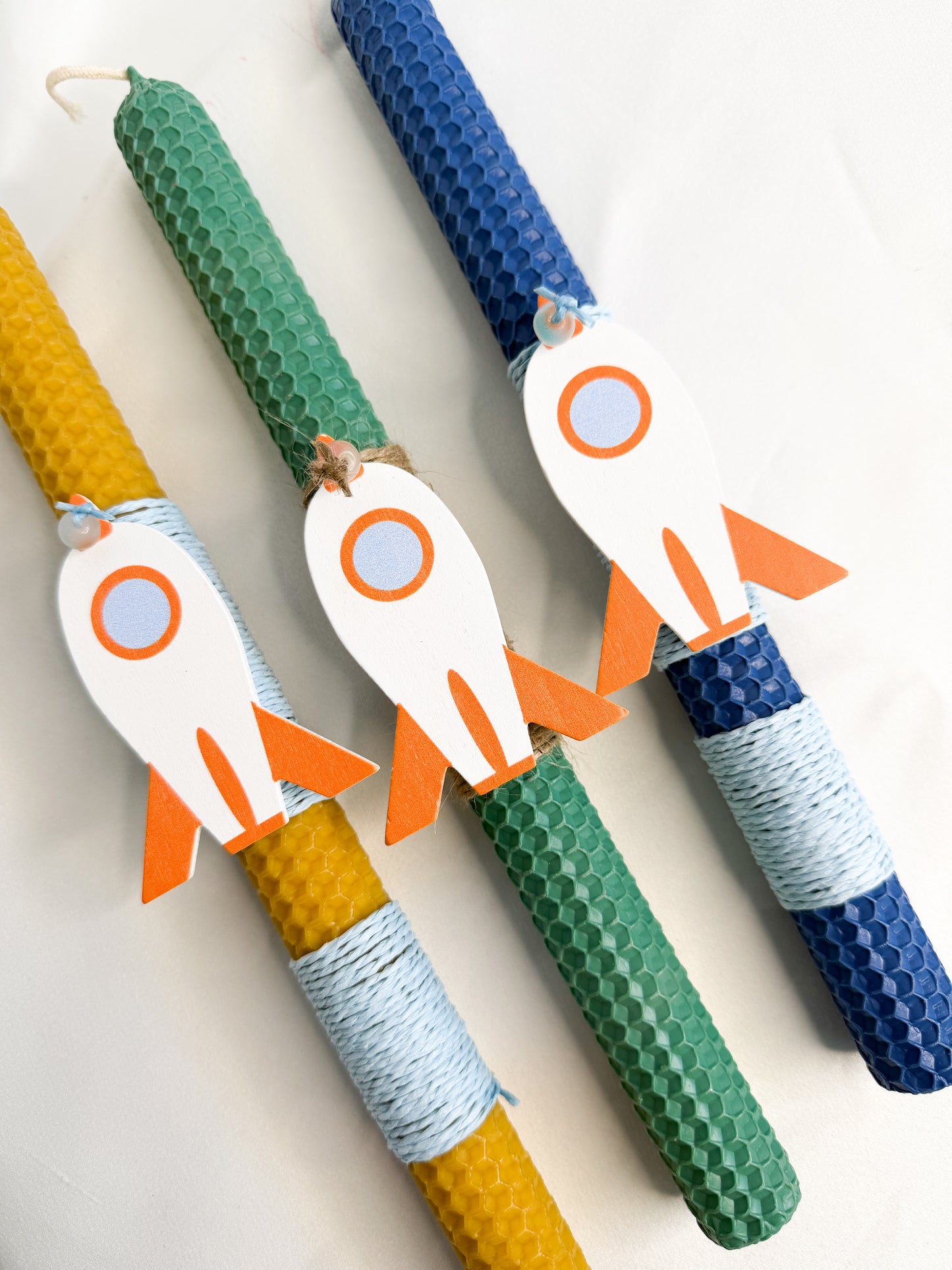 Λαμπάδες με διακοσμητικό πύραυλο ✨