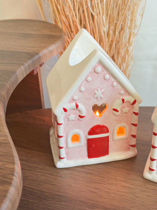 Wax Melter Christmas Pink House