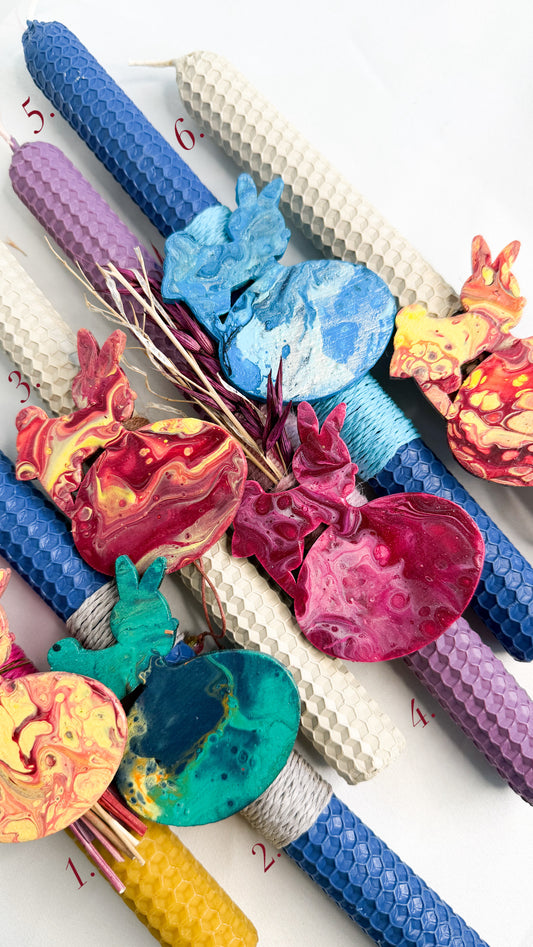 Λαμπάδες με λαγουδάκια✨