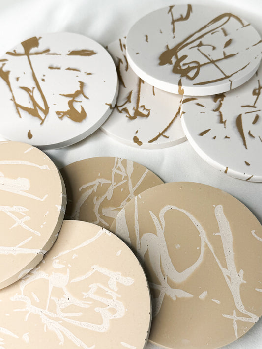 Latte Traces Coasters