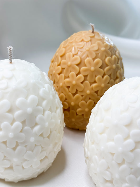 Flower Egg Candle