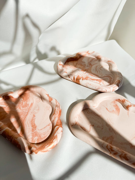 Cloud Trays White/Bronze