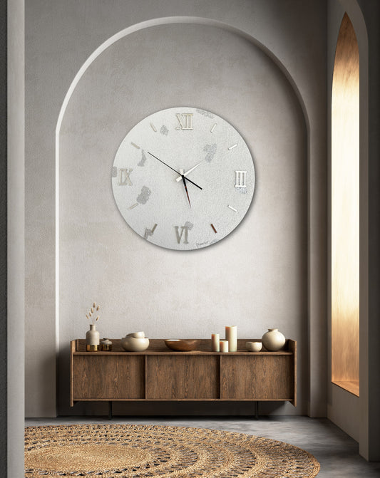 Silver clock